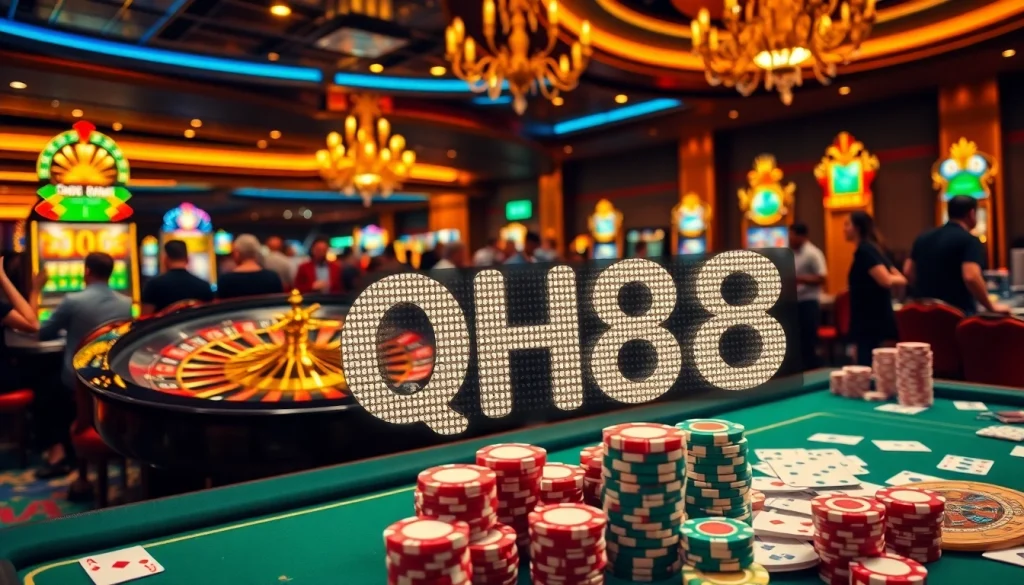 Experience thrilling gameplay at QH88 casino with exciting card games and vibrant slot machines.
