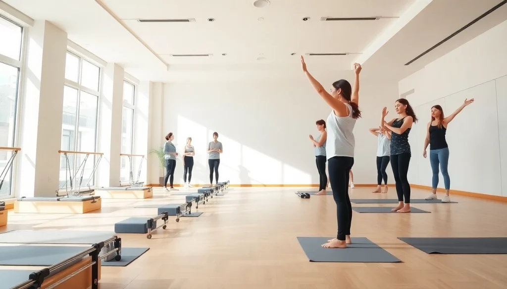 多様性とウェルネスを示す、台東区のスタジオで行われる魅力的なピラティスセッション。